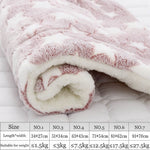 Fashion 1PC Soft Flannel Pet Mat dog Bed Winter Thicken Warm Cat Dog Blanket puppy Sleeping Cover Towel cushion