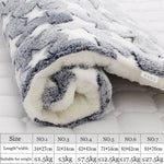 Fashion 1PC Soft Flannel Pet Mat dog Bed Winter Thicken Warm Cat Dog Blanket puppy Sleeping Cover Towel cushion