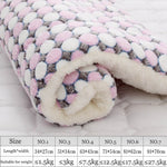 Fashion 1PC Soft Flannel Pet Mat dog Bed Winter Thicken Warm Cat Dog Blanket puppy Sleeping Cover Towel cushion