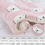 Fashion 1PC Soft Flannel Pet Mat dog Bed Winter Thicken Warm Cat Dog Blanket puppy Sleeping Cover Towel cushion