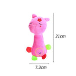 Cute Pet Dog Cat Funny Fleece Durability Plush Dog Toys Squeak Chew Sound Toy Fit for All Pets Elephant Duck Pig Plush Toys