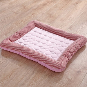 Summer Cooling Pet Dog Mat Ice Pad Dog Sleeping Mats For Dogs Cats Pet Kennel Top Quality  Cool Cold Silk Bed For Dog