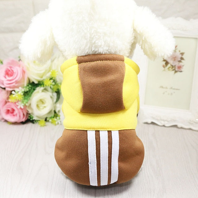 Pet Dog Clothes Hooded Cotton Winter Clothing for Dogs Cute Dog Clothes Winter Pet Coat Clothing for Dog Yorkie Chihuahua Hoodie