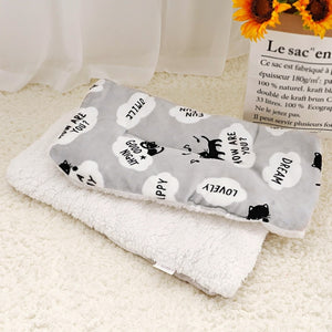 Winter Pet Dog Bed Mat Soft Fleece Puppy Cat Blanket Dog Mattress Beds Warm Sleeping Cushion Kennel For Small Medium Large Dogs