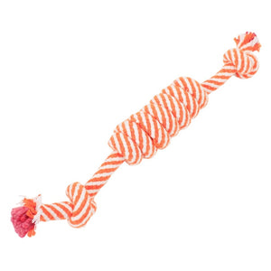 24cm Dog Toy Knot Cotton Rope Pet Puppy Chew Toys For Dogs Funny Pet Dog Toy Bite Knot Molar Tooth Cleaning Tools Pet Accessory