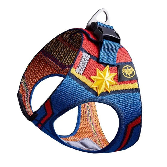 Dog Cat Harness Pet Adjustable Vest Walking Lead Leash for Puppy Harness for Small Medium Dog Spider Man Captain America