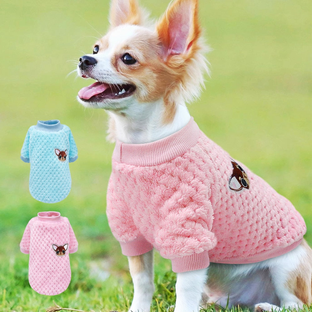 Cute Dog Clothes For Small Dogs Chihuahua Yorkies Pug Clothes Coat Winter Dog Clothing Pet Puppy Jacket Ropa Perro Pink S-2XL