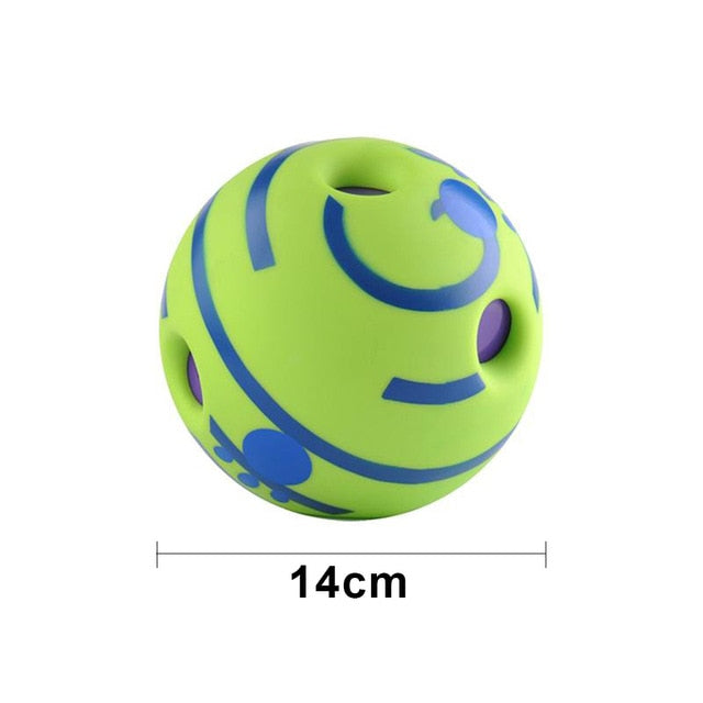 Dog Toy Fun Giggle Sounds Ball Pet Cat Dog Toys Silicon Jumping Interactive Toy Training Ball For Small Large Dogs