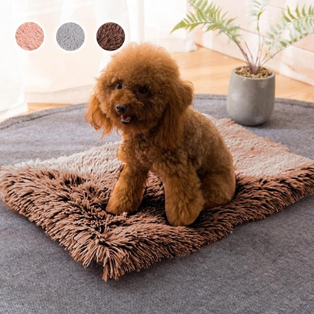 Winter Dog Bed Mat Soft Fleece Pet Cushion House Warm Puppy Cat Sleeping Bed Blanket For Small Large Dogs Cats Kennel Cama Perro