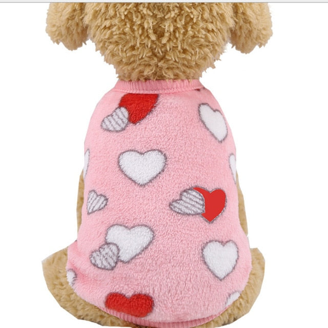 Fleece Clothes for Dog Clothes for Small Dogs Clothing for Pet Cats Costume Chihuahua Outfit Winter Warm Pets Clothing Coat