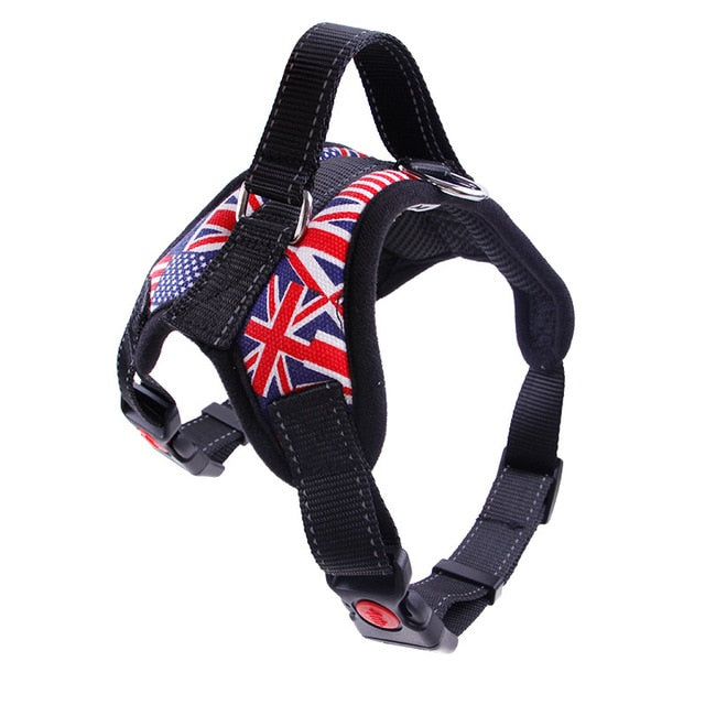 New Pets Dog Harness Vest Reflective Tape Breathable Mesh Pet Dogs Leash Harness S/M/L/XL Dog Collar Accessories LBShipping