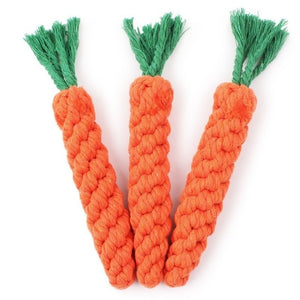 22cm Pet Supply High Quality Pet Dog Toy Carrot Shape Rope Puppy Chew Toys Teath Cleaning Outdoor Fun Training