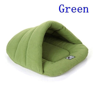 6 Colors Soft Polar Fleece Dog Beds Winter Warm Pet Heated Mat Small Dog Puppy Kennel House for Cats Sleeping Bag Nest Cave Bed