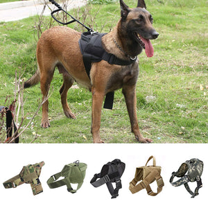 Dog Harness K9 Walking Adjustable Nylon Pet Dog Collar Vest Bungee Dog Leash Harness For Small Larges Dogs German Shepherd