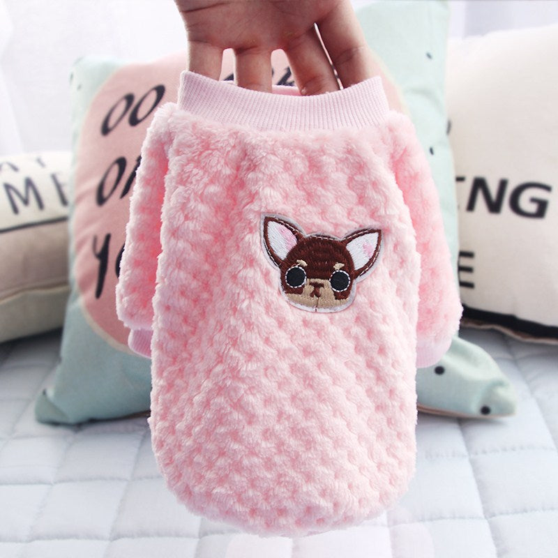 Kawail Cartoon Pet Dog Clothes Dog Winter Clothing Cotton Warm Clothes for Dogs Thick Puppy Cat Dogs Coat Jacket Puppy Chihuahua