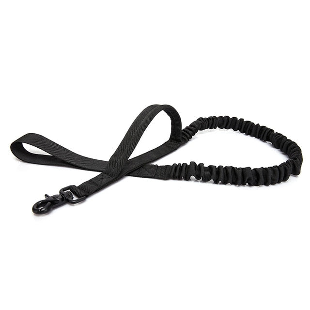 Tactical Bungee Dog Leash 2 Handle Quick Release Cat Dog Pet Leash Elastic Leads Rope Military Dog Training Leashes