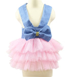 Summer Dress for Dog Pet Dog Clothes Wedding Dress Skirt Puppy Clothing Spring Fashion Jean Pet Clothes XS-L