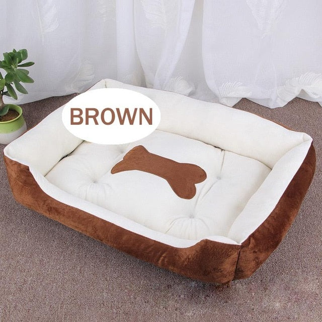 Bone Pet Bed Warm Pet bed linen For Small Medium Large Dog Soft Pet Bed For Dogs Washable House For Cat Puppy Cotton Kennel Wash