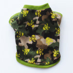 De lana caliente ropa de perro mascota lindo cráneo impreso Pet cachorro camisa para perros chaqueta Bulldog francés Jersey camuflaje perro ropa