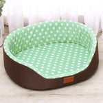 dog bed House sofa Kennel Soft Fleece Pet Dog Cat Warm Dot Pattern Top Quality dog beds mats cama para cachorro Bed For Cats