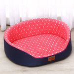 dog bed House sofa Kennel Soft Fleece Pet Dog Cat Warm Dot Pattern Top Quality dog beds mats cama para cachorro Bed For Cats