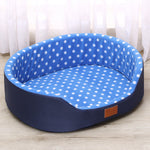 dog bed House sofa Kennel Soft Fleece Pet Dog Cat Warm Dot Pattern Top Quality dog beds mats cama para cachorro Bed For Cats